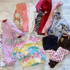 Babygirl 3m fall/winter footie jacket bundle!!